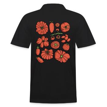 Tomates - Polo Homme - noir - Dos - Kai (181cm)