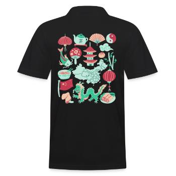 Chine - Polo Homme - noir - Dos - Kai (181cm)