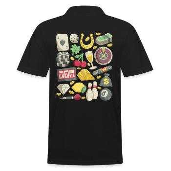 Casino - Polo Homme - noir - Dos - Kai (181cm)