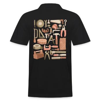 Charpentier, charpentier et charpentier - Polo Homme - noir - Dos - Kai (181cm)