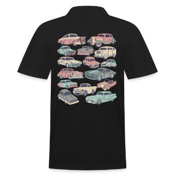 Autos Oldtimer PKW Fahrzeug Automobil Führerschein - Männer Poloshirt - Schwarz - Hinten - Kai (181cm)