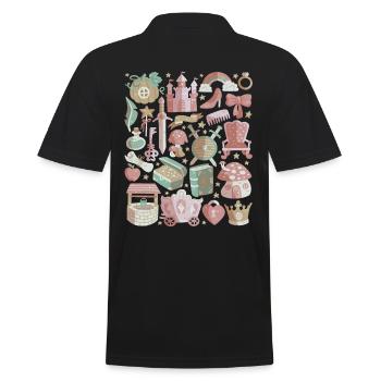 Fairy Tale Doodles Fantasy Magic Fairy Tale Book - Polo Homme - noir - Dos - Kai (181cm)