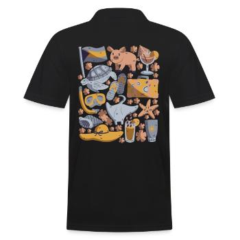 Bahamas - Polo Homme - noir - Dos - Kai (181cm)