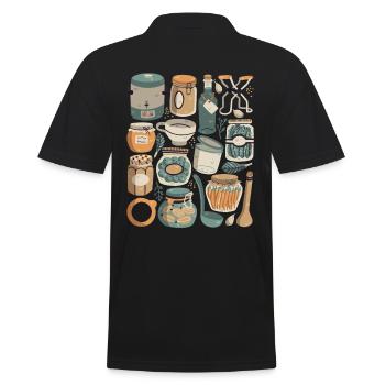 Mise en conserve, mise en conserve, fermentation - Polo Homme - noir - Dos - Kai (181cm)