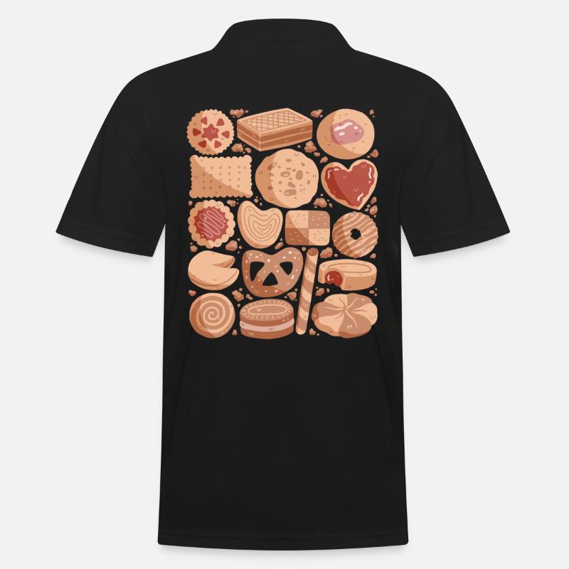 Biscuits et biscuits - Polo Homme - noir