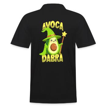 Magician Avocado: Avocadabra - Men's Polo Shirt - black - Back - Kai (181cm)