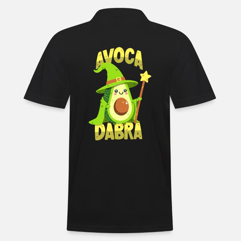 Avocat magicien : Avocadabra - Polo Homme - noir