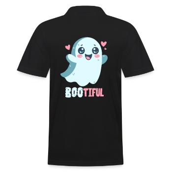Jeu de mots fantôme - Bootiful - Boo ! - Polo Homme - noir - Dos - Kai (181cm)
