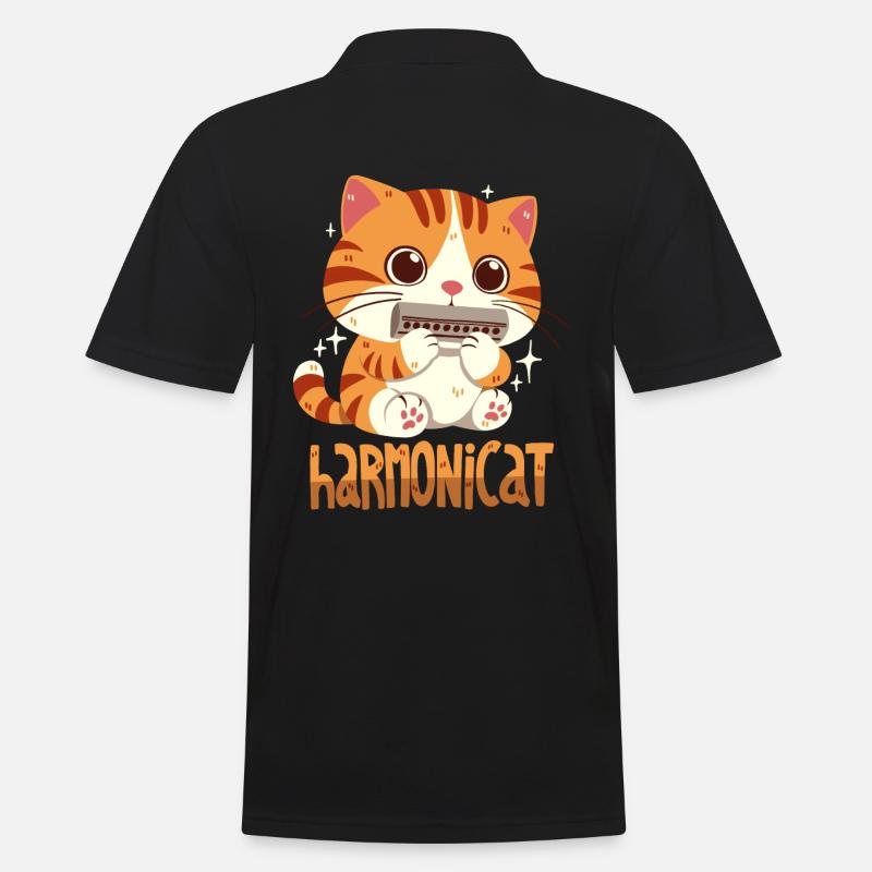 Harmonicat - Polo Homme - noir