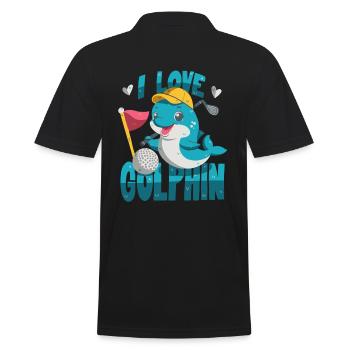 J’aime Golphin - Polo Homme - noir - Dos - Kai (181cm)