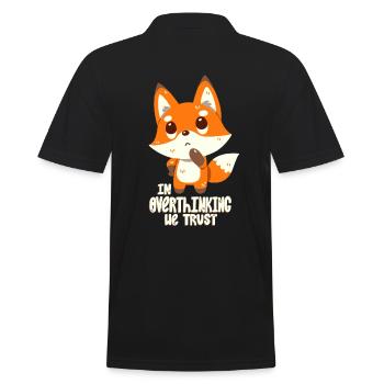 Les introvertis réfléchissent trop - Polo Homme - noir - Dos - Kai (181cm)