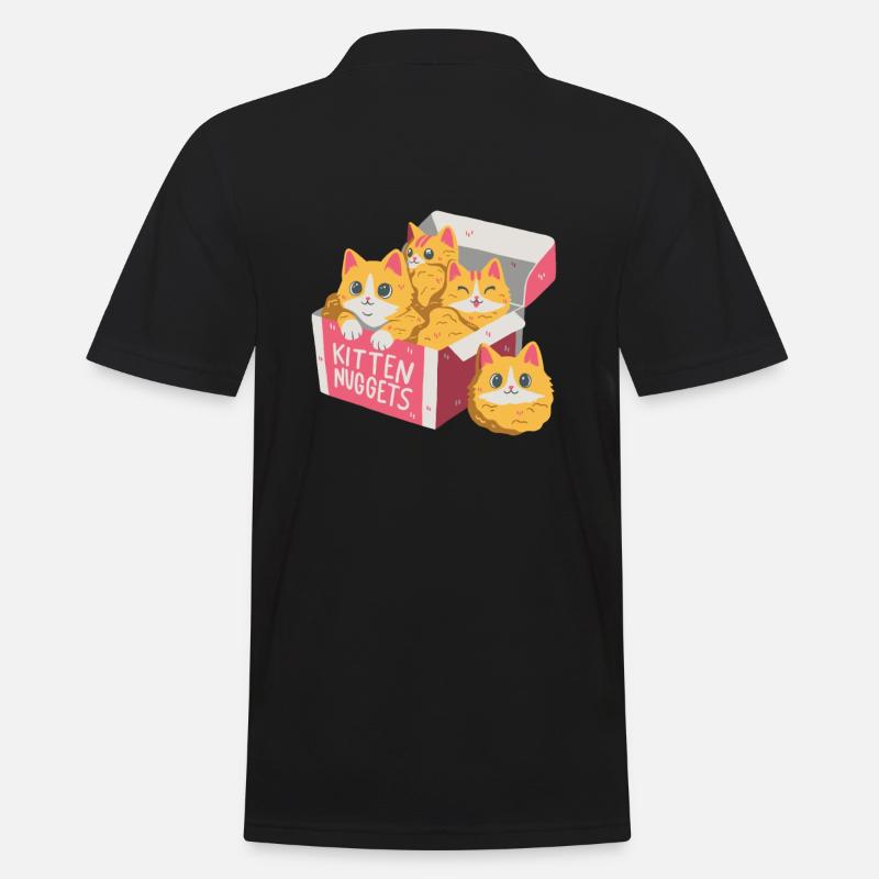 Kitten Nuggets - Männer Poloshirt - Schwarz