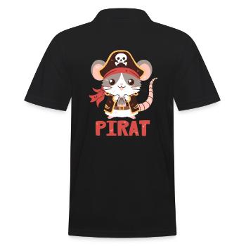 Pirate Rat - Polo Homme - noir - Dos - Kai (181cm)