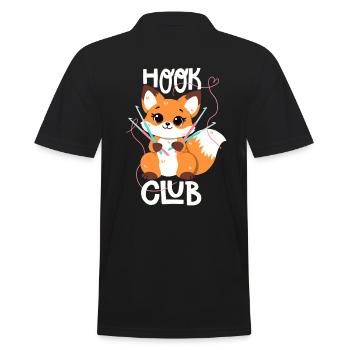 Crochet renard en crochet club - Polo Homme - noir - Dos - Kai (181cm)
