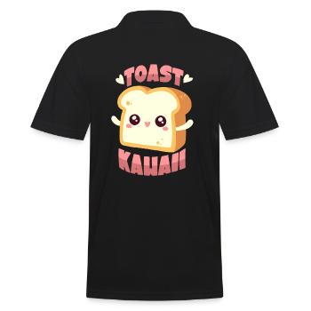 Toast Kawaii - Polo Homme - noir - Dos - Kai (181cm)