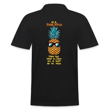Soyez un ananas - Polo Homme - noir - Dos - Kai (181cm)