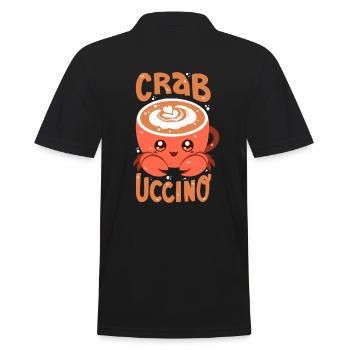 Crabuccino - Men's Polo Shirt - black - Back - Kai (181cm)