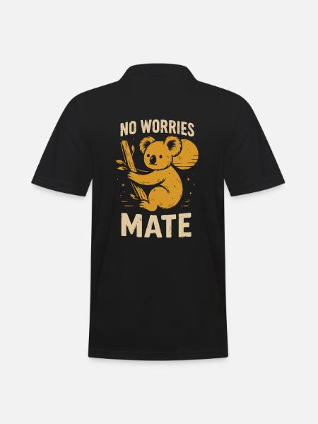 No stress, buddy - Men's Polo Shirt - black