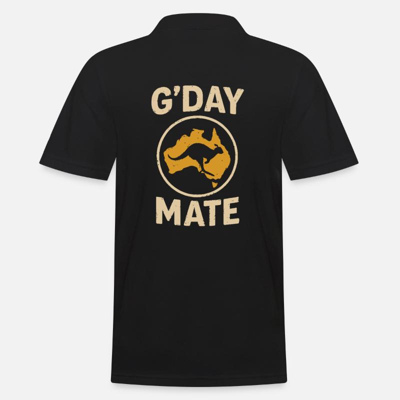 G’day mate – Salutation australienne - Polo Homme - noir