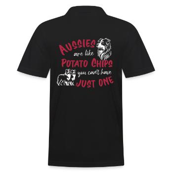 Les Australiens sont comme des croustilles - rouges - Polo Homme - noir - Dos - Kai (181cm)