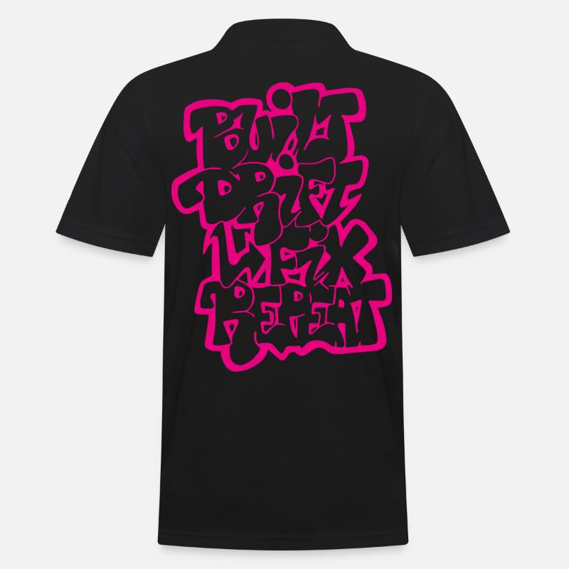 Built Drift Fix Repeat 03 - Männer Poloshirt - Schwarz