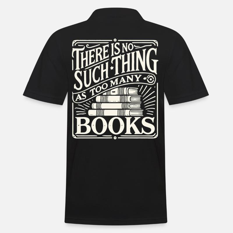 Bibliophile trifft retro buch look - Männer Poloshirt - Schwarz