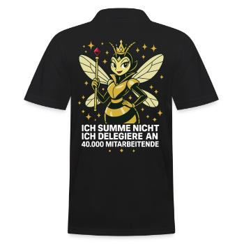 abeilles apiculteur je ne bourdonne pas je délègue - Polo Homme - noir - Dos - Kai (181cm)