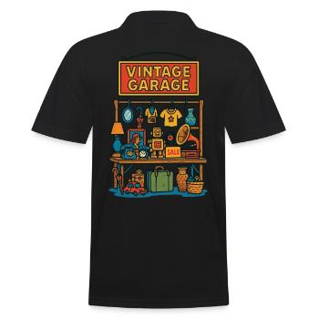 Antiquités Vintage Garage Design - Polo Homme - noir - Dos - Kai (181cm)