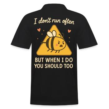 Bees Beekeeper Funny Bee Whisperer - Men's Polo Shirt - black - Back - Kai (181cm)