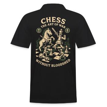 Chess Art Design Dicton Drôle Pour Jeu De Société - Polo Homme - noir - Dos - Kai (181cm)