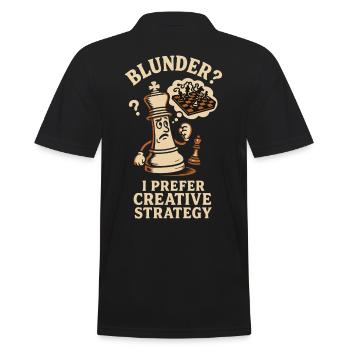Carver? Je préfère la stratégie créative - Polo Homme - noir - Dos - Kai (181cm)