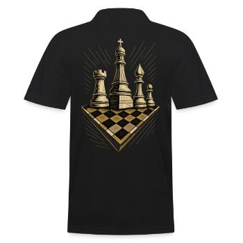 Joueur d’échecs Jeu de société Pièces d’échecs - Polo Homme - noir - Dos - Kai (181cm)
