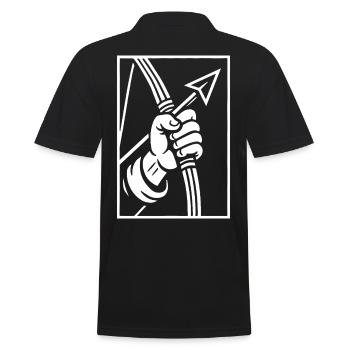 Tir à l’arc main avec flèche - Polo Homme - noir - Dos - Kai (181cm)