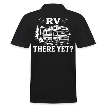 RV There Yet Lustig Camping Abenteuer - Männer Poloshirt - Schwarz - Hinten - Kai (181cm)