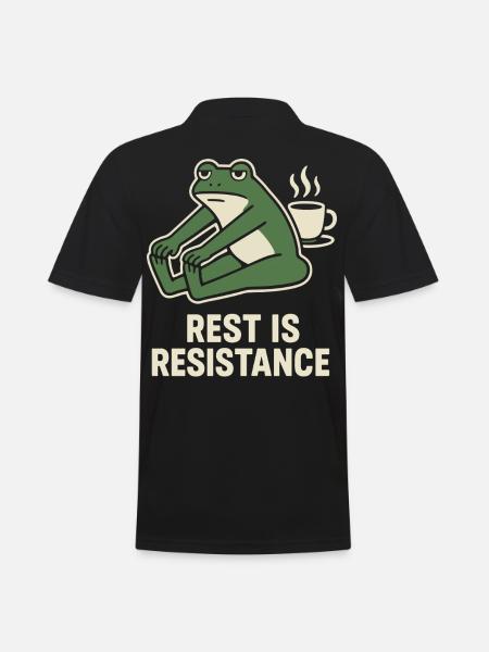 Calmness is resistance mindfulness affirmation - Men's Polo Shirt - black