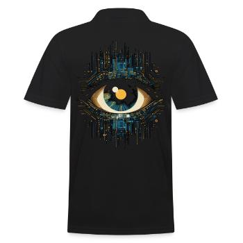Eye Electronics - Men's Polo Shirt - black - Back - Kai (181cm)