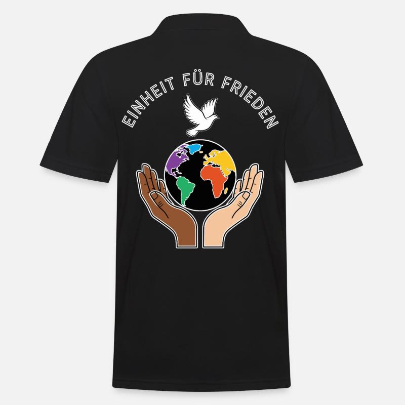 Unity for Peace - Men's Polo Shirt - black