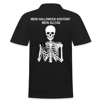 Mon costume d’Halloween ? Ma vie quotidienne - Polo Homme - noir - Dos - Kai (181cm)