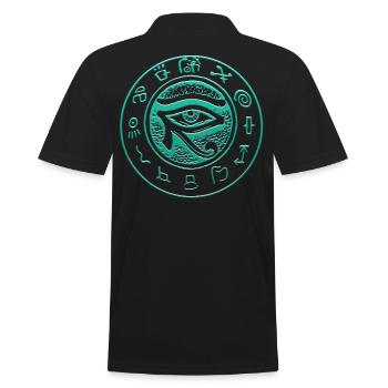 Eye of the Rah Tattoo Tribal Eye of Horus Egypte - Polo Homme - noir - Dos - Kai (181cm)