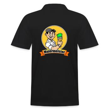 master painter - Men's Polo Shirt - black - Back - Kai (181cm)