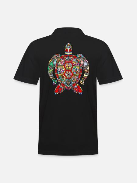 turtle - Men's Polo Shirt - black
