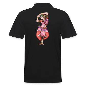 dancer - Men's Polo Shirt - black - Back - Kai (181cm)