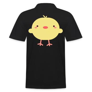 the chick - Men's Polo Shirt - black - Back - Kai (181cm)