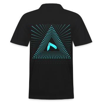 pocket knife bright shiny bright radiant - Men's Polo Shirt - black - Back - Kai (181cm)
