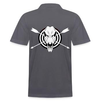 Archery Archer Motif Chemise Bow - Polo Homme - charbon - Dos - Nico (186cm)