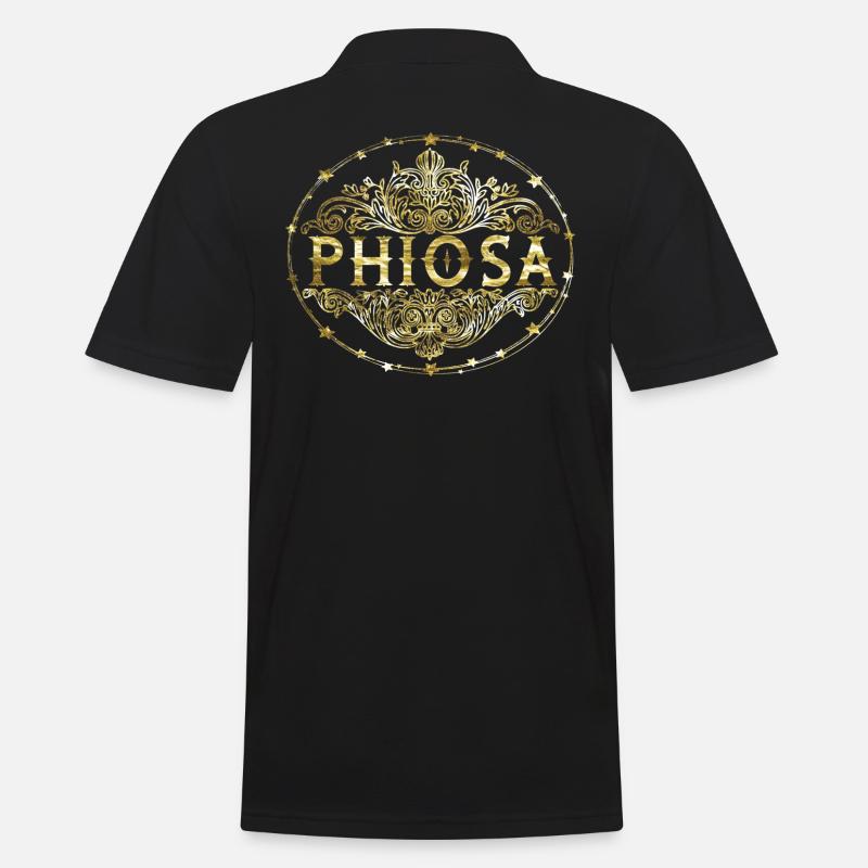 Phiosa - Männer Poloshirt - Schwarz