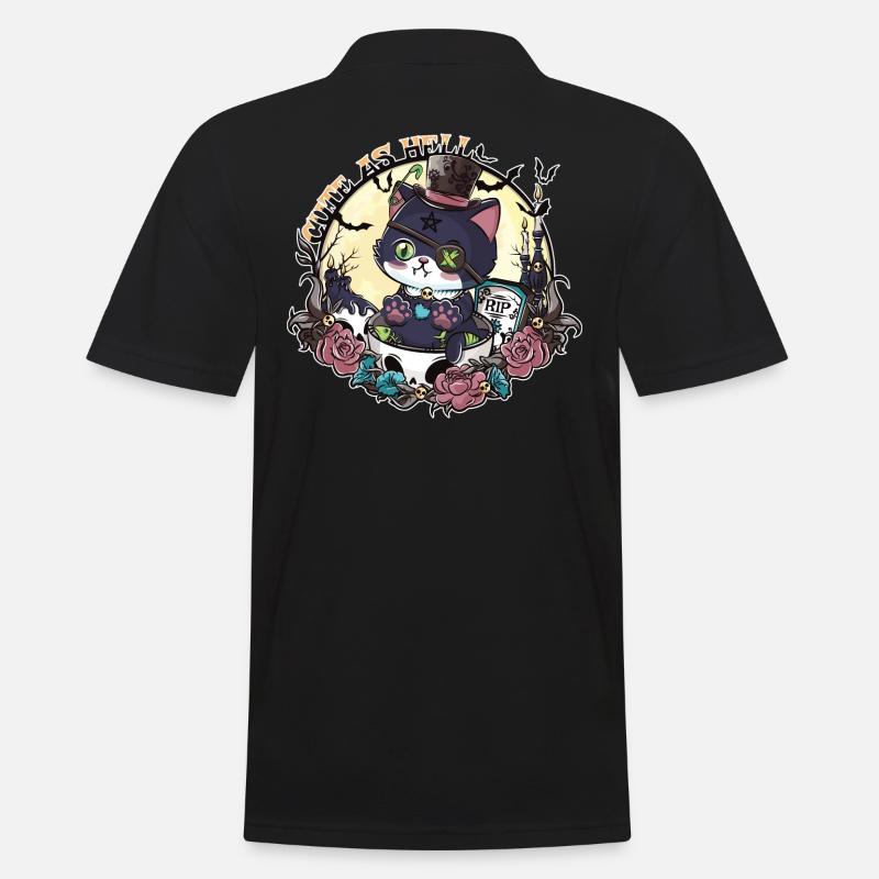 Das Erwachen von Catleman Jack - Männer Poloshirt - Schwarz