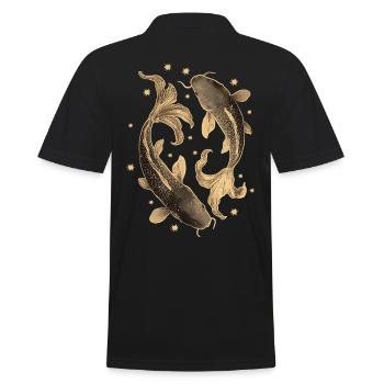 Carpe koï - Polo Homme - noir - Dos - Kai (181cm)