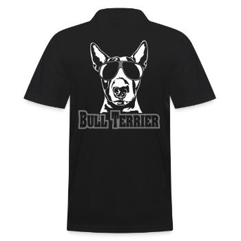 BULL TERRIER cool - Men's Polo Shirt - black - Back - Kai (181cm)