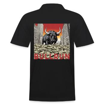 Marché boursier Bull Run Trading Crypto-monnaie - Polo Homme - noir - Dos - Kai (181cm)